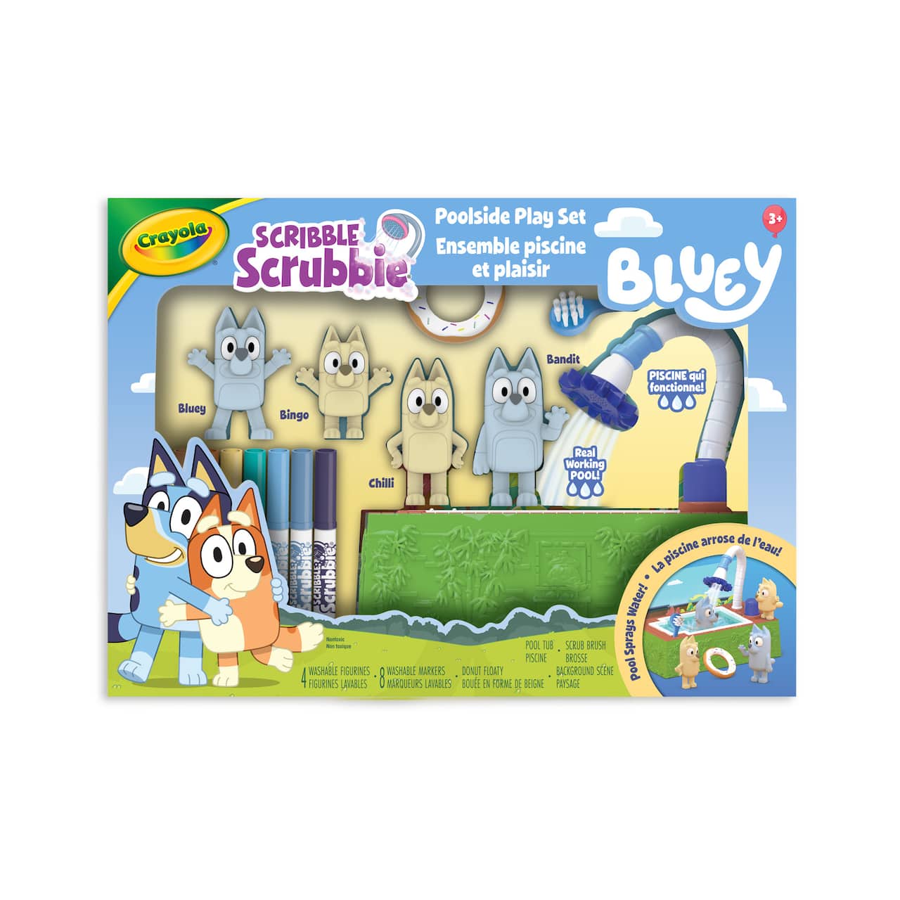 Crayola® Scribble Scrubbie Bluey Poolside Playset